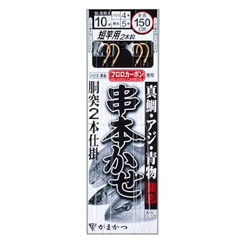 Amazon | がまかつ(Gamakatsu) 串本かせ胴突仕掛 2本鈎 FD125 10